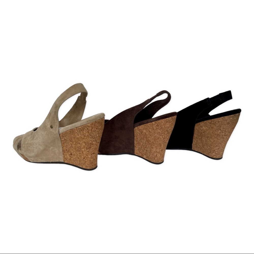 Ugg Hazel, suede, wedge sandals.
